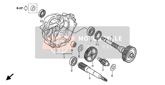 Honda SH300A 2010 TRANSMISSION for a 2010 Honda SH300A